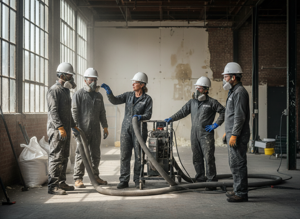 The Spray Foam Removal Boston team