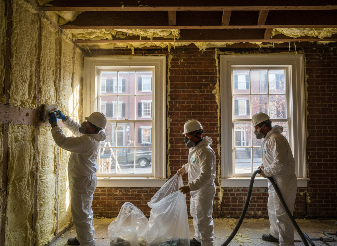 Removing Spray Foam From Older Boston Properties