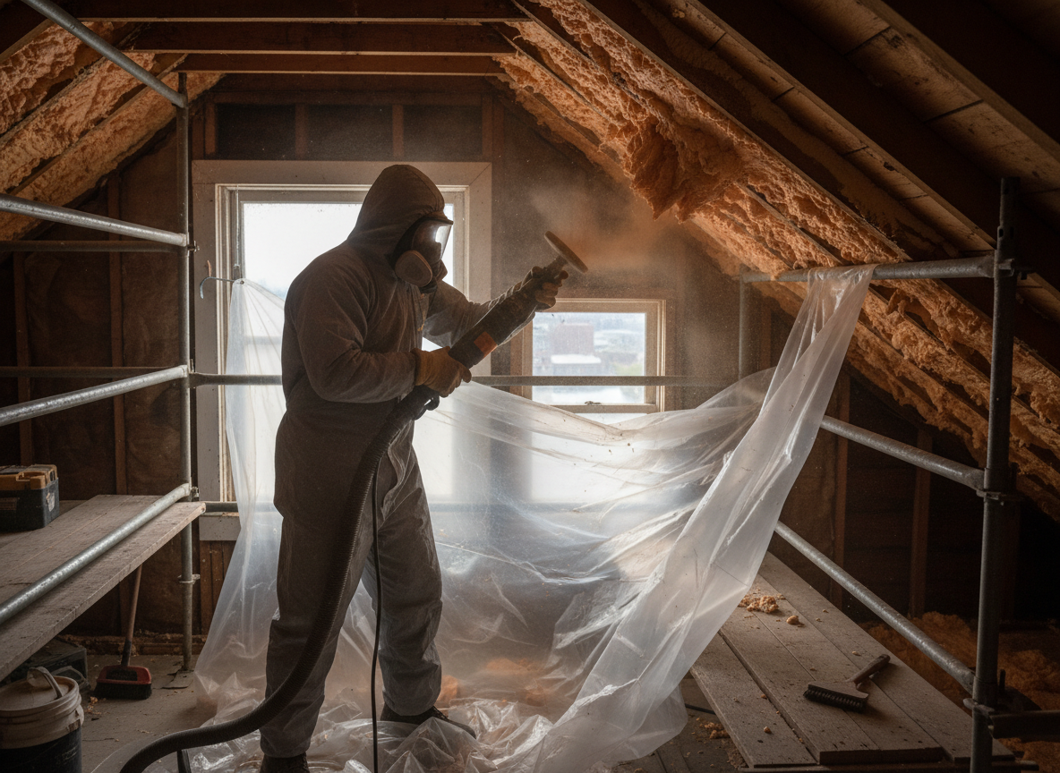 Thermal Spray Foam Removal in Boston, Lincolnshire